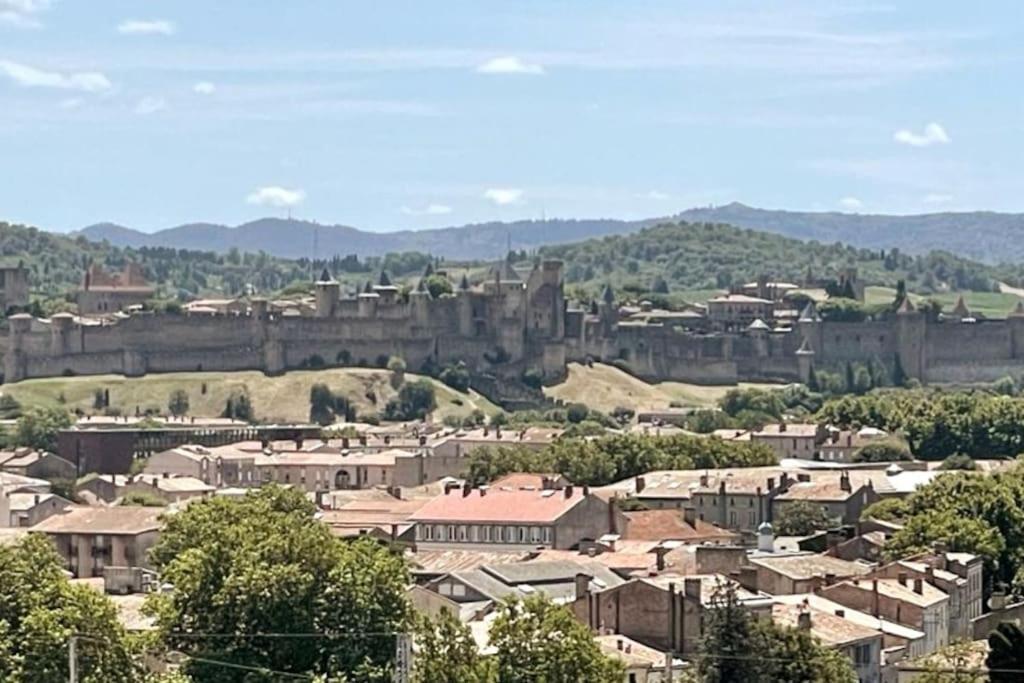Le Panoramique - Sublime Vue Sur La Cite Apartment Carcassonne Exterior foto